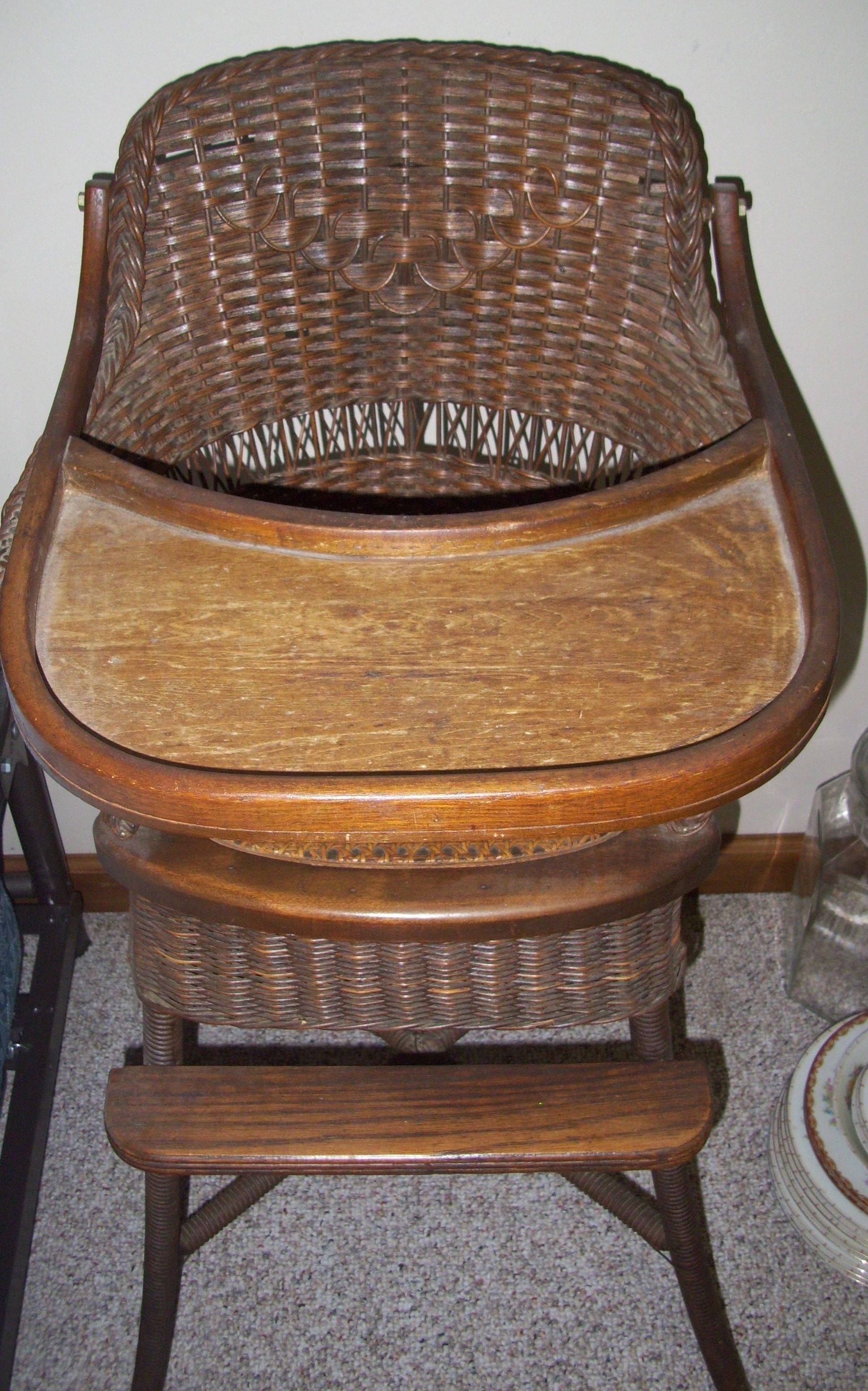 Popular Antique Wicker High Chair (View 7 of 15)