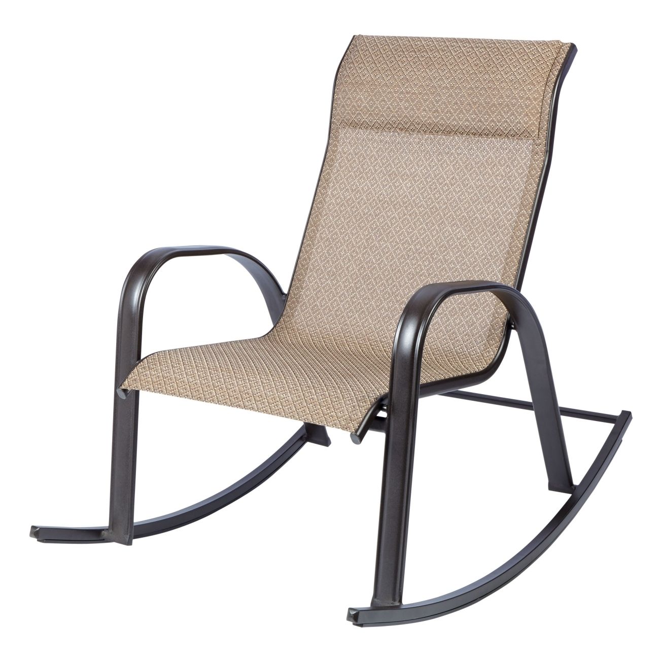 Preferred Living Accents Newport Rocking Chair Brown Outdoor Dining Chairs In Stackable Patio Rocking Chairs (Photo 1 of 15)