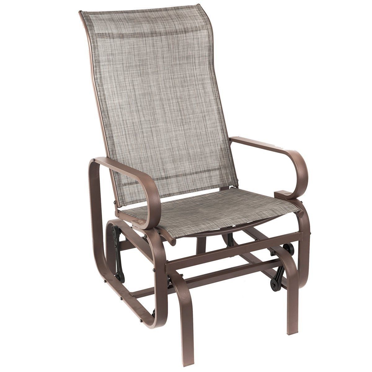 Preferred Naturefun Outdoor Patio Rocker Chair, Balcony Glider Rocking Lounge Inside Patio Rocking Chairs And Gliders (View 1 of 15)