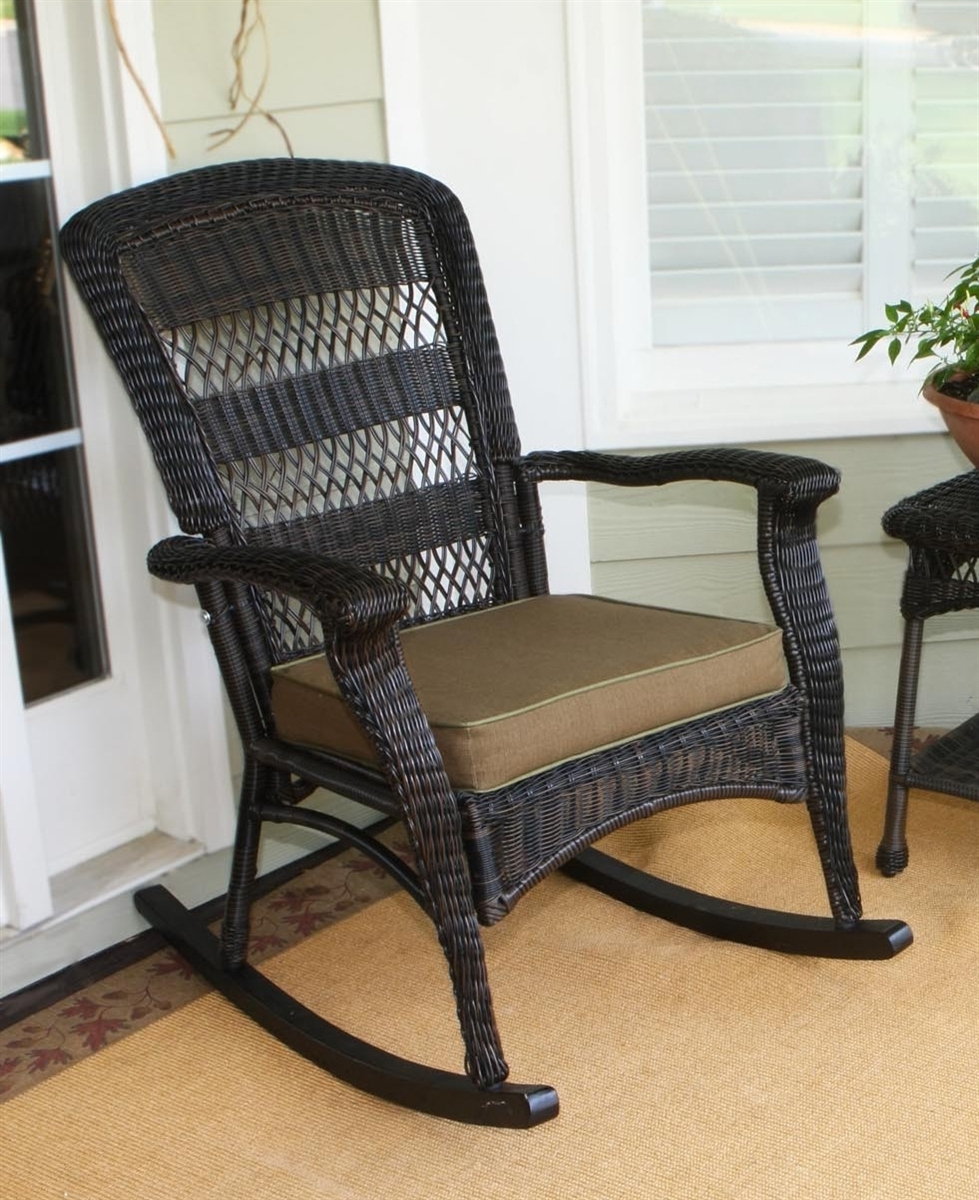 Rattan Outdoor Rocking Chairs With Regard To 2018 Chair (Photo 5 of 15)