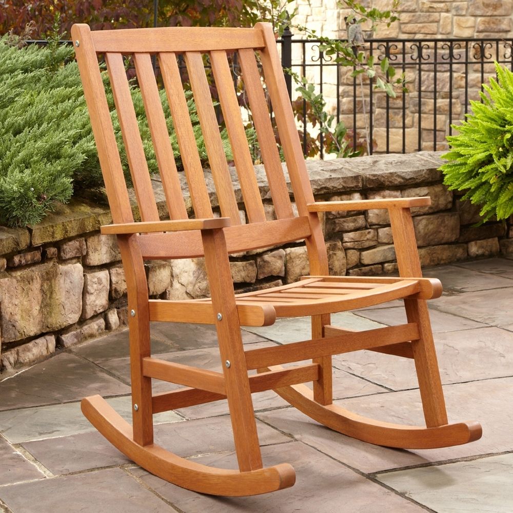 Trendy Outdoor Patio Rocking Chairs In Patio Rocking Chairs Wood : Spectacular And Sensational Patio (View 15 of 15)