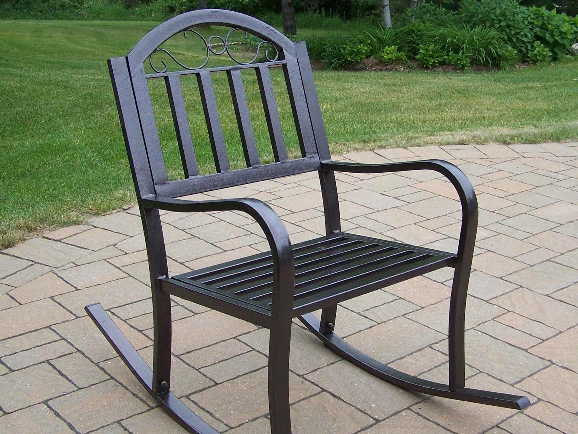 Wrought Iron Patio Rocker Chairs Icamblog Black Rocking Chair For For Current Wrought Iron Patio Rocking Chairs (View 6 of 15)
