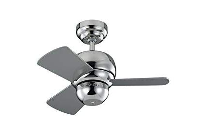 24 Inch Outdoor Ceiling Fans With Light Intended For Recent Monte Carlo 3tf24pn Micro 24 Inch Ceiling Fan, Indoor/outdoor (View 5 of 15)