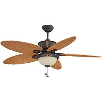 Best And Newest Bamboo Outdoor Ceiling Fans Intended For Litex E Eh52non5c1s Earhart Collection 52 Inch Indoor/outdoor (View 1 of 15)