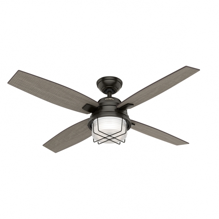 Best And Newest Shop Hunter Ivy Creek 52 In Noble Bronze Indooroutdoor Ceiling Fan Regarding Hunter Indoor Outdoor Ceiling Fans With Lights (View 15 of 15)