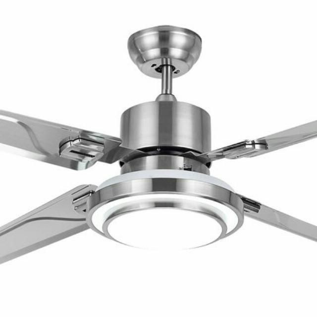 Current 2 X 42 Jzzo Stainless Steel Ceiling Fan 36w Led Controller With Stainless Steel Outdoor Ceiling Fans With Light (View 14 of 15)