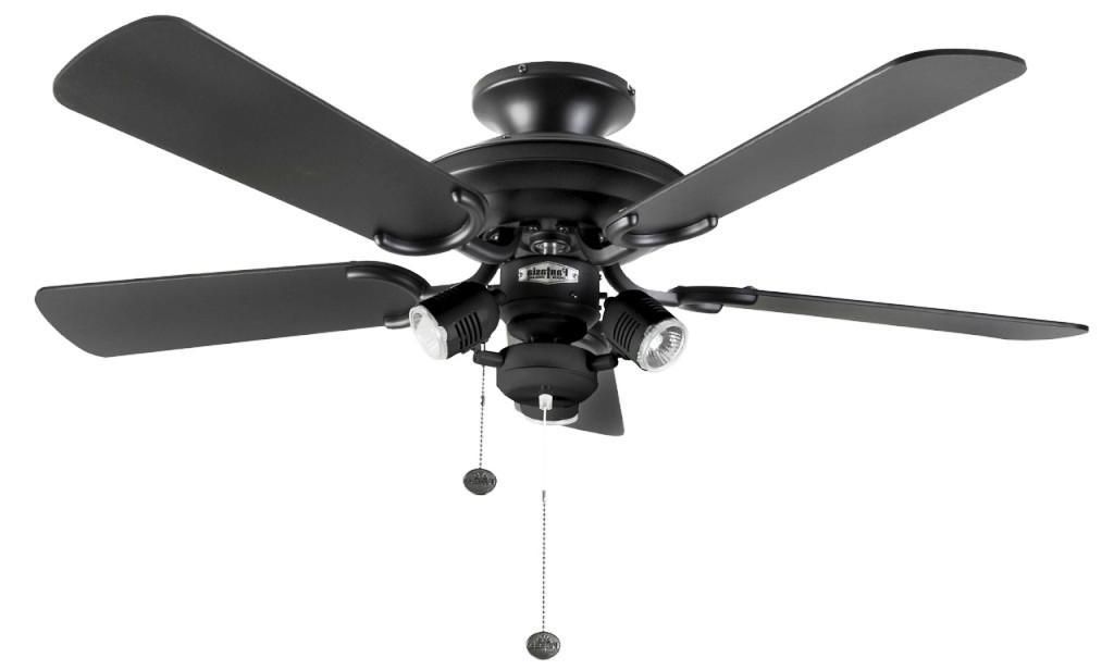 Current Casablanca Outdoor Ceiling Fans With Lights With Regard To Flush Mount Black Ceiling Fan With Light Designs Dlrn Design (View 7 of 15)