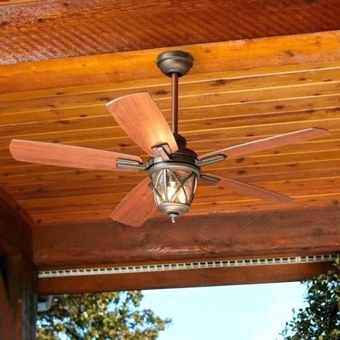 Featured Photo of 15 Inspirations Outdoor Ceiling Fans with Lights at Lowes