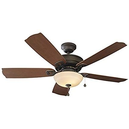 Harbor Breeze Echolake 52 In Bronze Downrod Or Close Mount Indoor With Regard To 2018 Outdoor Ceiling Fans With Long Downrod (View 8 of 15)