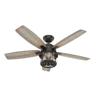 Hunter – Remote Control Included – Outdoor – Ceiling Fans – Lighting Pertaining To Favorite Hunter Outdoor Ceiling Fans With Lights (View 7 of 15)
