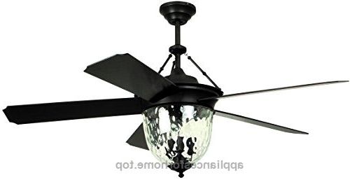 Litex E Km52abz5cmr Knightsbridge Collection 52 Inch Indoor/outdoor Within Widely Used Indoor Outdoor Ceiling Fans With Lights And Remote (View 12 of 15)