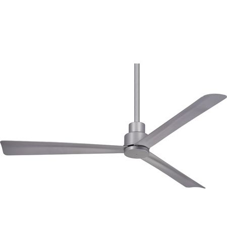Minka Aire Outdoor Ceiling Fans With Lights Regarding Favorite Simple 52 Inch Silver Outdoor Ceiling Fan (View 10 of 15)