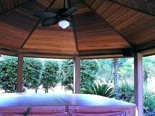 Most Popular Outdoor Ceiling Fans For Gazebos Regarding Gazebo Fan Outdoor Ceiling Fan For Gazebo Outdoor Ceiling Fan Gazebo (View 12 of 15)