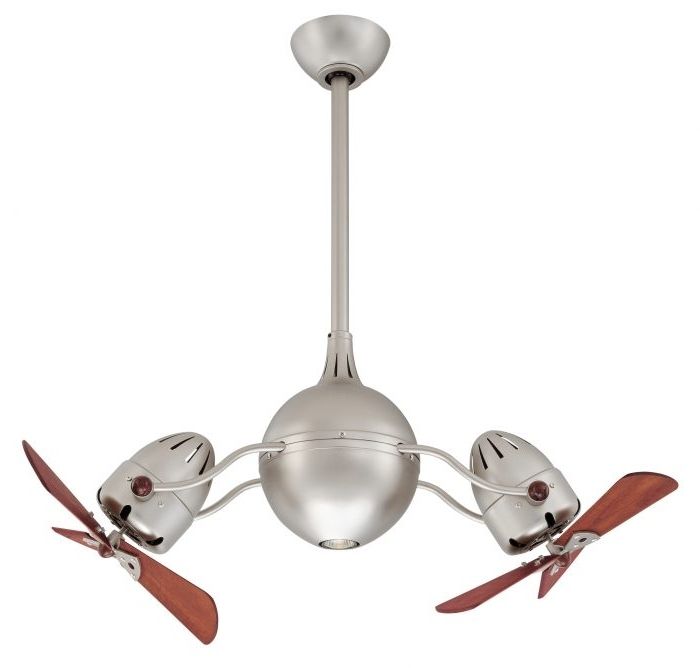 Newest Matthews Atlas Acqua Double Rotational Twin Headed Ceiling Fan In Outdoor Ceiling Fans With Guard (View 11 of 15)