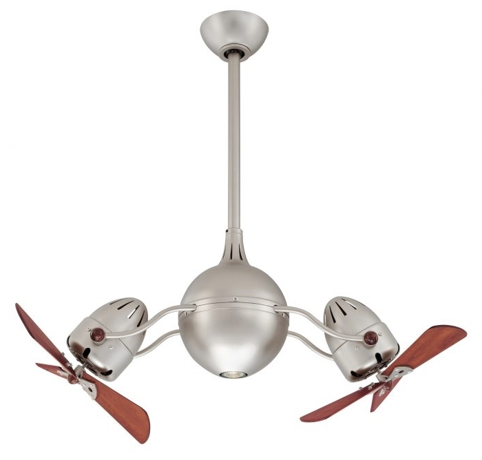 Newest Matthews Atlas Acqua Double Rotational Twin Headed Ceiling Fan In Outdoor Ceiling Fans With Guard (Photo 11 of 15)