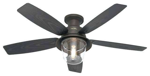Outdoor Ceiling Fans Flush Mount With Light Intended For Most Up To Date Hunter Outdoor Ceiling Fans With Lights Flush Mount Fan Light (View 8 of 15)