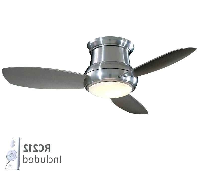 Outdoor Ceiling Fans Flush Mount With Light With Regard To Famous Flush Mount Ceiling Fan With Remote Remote Control Included Ceiling (View 7 of 15)