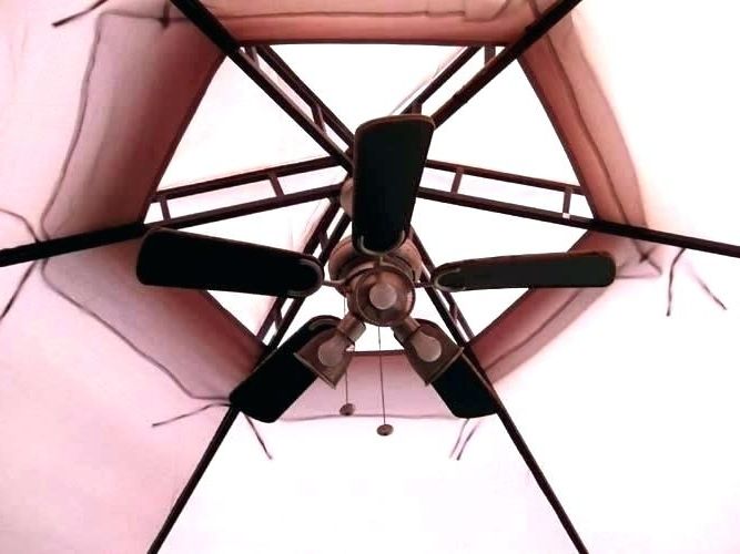 Outdoor Ceiling Fans For Gazebos In Fashionable Battery Powered Ceiling Fan Gazebo Fans Gazebo Ceiling Fan Outdoor (View 7 of 15)