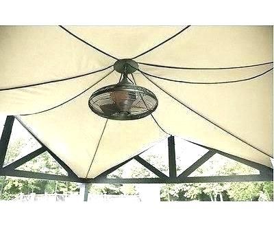Outdoor Ceiling Fans For Gazebos Intended For Most Up To Date Outdoor Ceiling Fan For Gazebo Hanging Cozy – Adscafe (View 4 of 15)