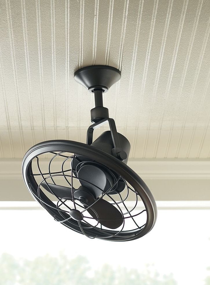 Outdoor Ceiling Fans With Cage Pertaining To Widely Used Home Decorators Collection Bentley Ii 18 In (View 1 of 15)