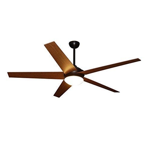 Outdoor Ceiling Fans With Led Lights For Latest Fanimation Studio Collection Covert 64 In Dark Bronze Downrod Mount (Photo 13 of 15)