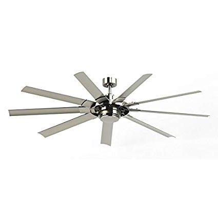 Outdoor Ceiling Fans With Long Downrod Pertaining To Recent Fanimation Studio Collection Slinger V2 72 In Brushed Nickel Downrod (View 15 of 15)
