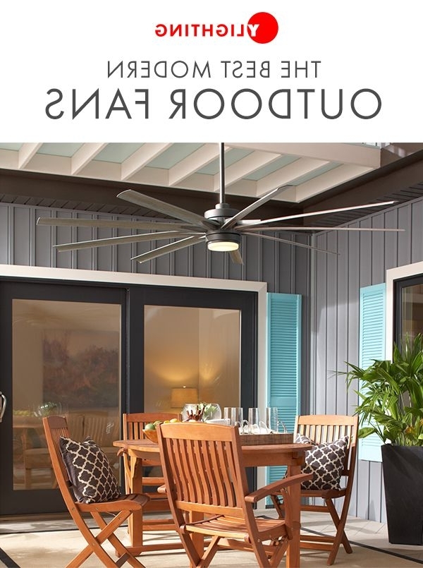 Popular Browse Our Assortment Of Modern Outdoor Ceiling Fans That Combine Inside Contemporary Outdoor Ceiling Fans (View 15 of 15)