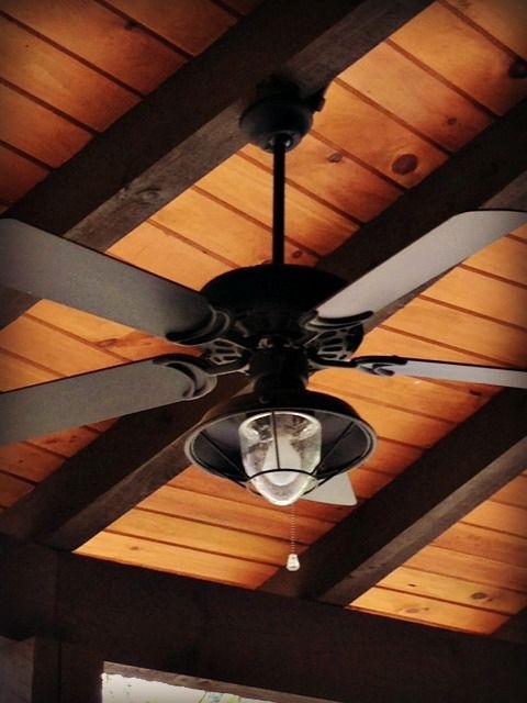 Rustic Outdoor Ceiling Fans With Lights Pertaining To Most Recently Released Dan's Ceiling Fans – A Rich And Rustic Ceiling Fan/light Complements (Photo 7 of 15)