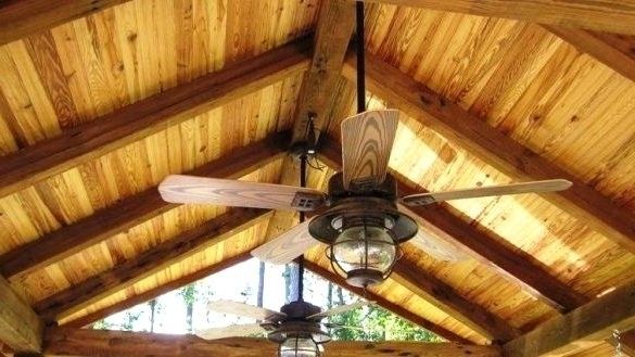 Rustic Outdoor Ceiling Fans With Lights Regarding Most Up To Date Beautiful Rustic Ceiling Fan With Light Rustic Outdoor Ceiling Fans (View 13 of 15)