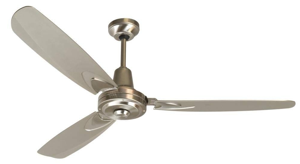 Stainless Steel Outdoor Ceiling Fans Regarding Famous Craftmade 3 Blade Ceiling Fan Without Light Ve58bnk3 Velocity (Photo 14 of 15)