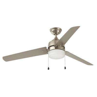 Well Known Brushed Nickel Outdoor Ceiling Fans Regarding 60 Or Greater – Nickel – Outdoor – Ceiling Fans – Lighting – The (View 3 of 15)
