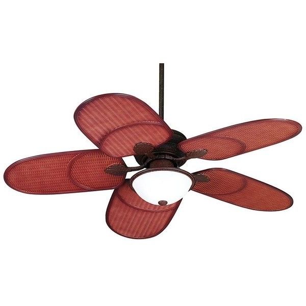 Well Known Outdoor Ceiling Fans Under $200 For 52" Casa Vieja Rattan Outdoor Tropical Ceiling Fan ($200) ❤ Liked (View 13 of 15)