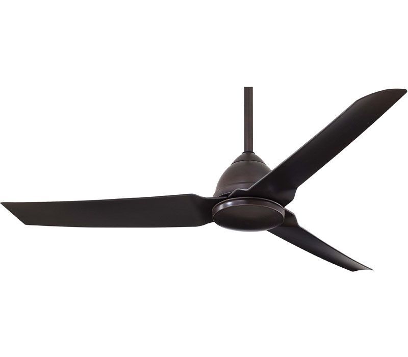 Well Liked Outdoor Ceiling Fans Without Lights Intended For Minka Aire F753 Bnw Java 54" Outdoor Ceiling Fan With Remote (View 8 of 15)