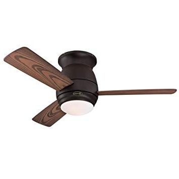 Westinghouse 7217800 Halley 44 Inch Oil Rubbed Bronze Indoor/outdoor In Fashionable Outdoor Ceiling Fan With Bluetooth Speaker (View 10 of 15)