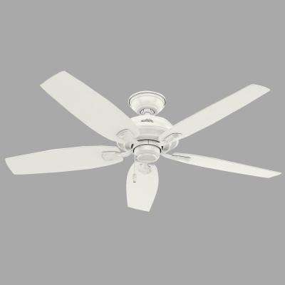 White – Outdoor – Ceiling Fans – Lighting – The Home Depot Regarding Trendy Outdoor Ceiling Fan No Electricity (View 11 of 15)