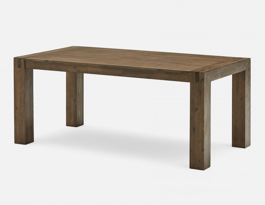 180cm Dining Tables Pertaining To Well Known Hamburg Acacia Wood Dining Table 180cm (71'') (View 9 of 20)