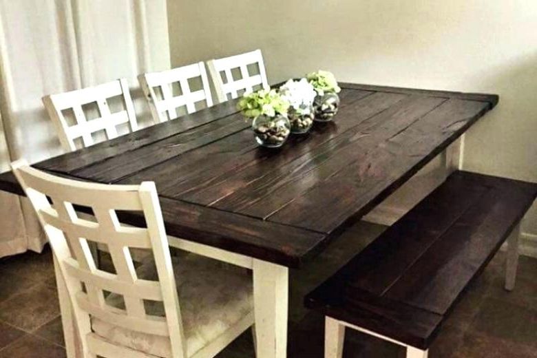 2017 Dining Table White Legs Table With White Legs Choice Image With Regard To Dining Tables With White Legs And Wooden Top (View 15 of 20)