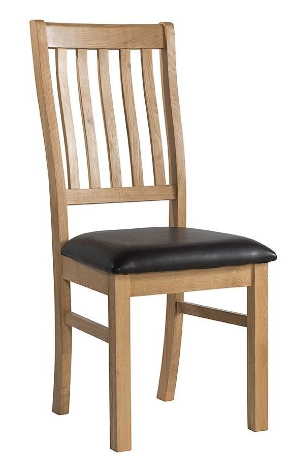 2017 Oak Dining Chairs Within Burford Oak Dining Chair – Great Value (View 8 of 20)