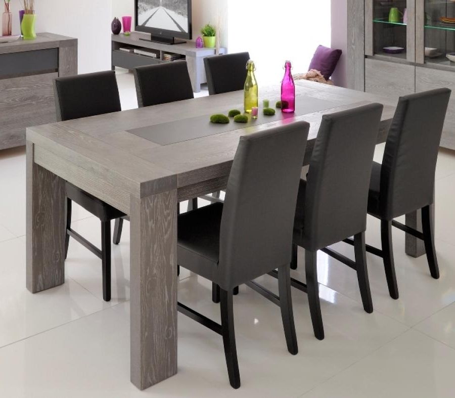 2017 Splendid Design Ideas Grey Wood Dining Set Jaxon 6 Piece Rectangle Regarding Jaxon Extension Rectangle Dining Tables (Photo 15 of 20)
