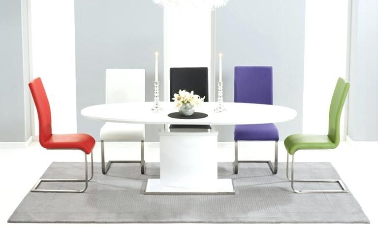 2017 White Gloss Dining Furniture For High Gloss Dining High Gloss Dining Table In Grey Or White Special (View 18 of 20)
