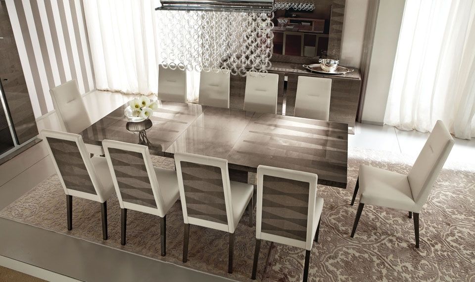 2018 Dining Room Contemporary Nook Dining Set Modern Glass Dining Table Inside Contemporary Dining Furniture (Photo 18 of 20)