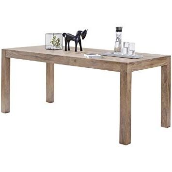 2018 Dining Tables 120x60 Intended For Wohnling Wl1.442 Dining Table Solid Acacia 120 X 60 X 76 Cm: Amazon (Photo 15 of 20)
