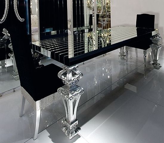 2018 Mirror Glass Dining Tables With Regard To A Couture & Classically Referenced Dining Table (View 6 of 20)