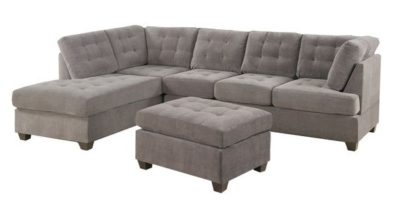 2018 Norfolk Grey 3 Piece Sectionals With Raf Chaise Pertaining To Norfolk Grey 3 Piece Sectional W/laf Chaise (Photo 2 of 15)