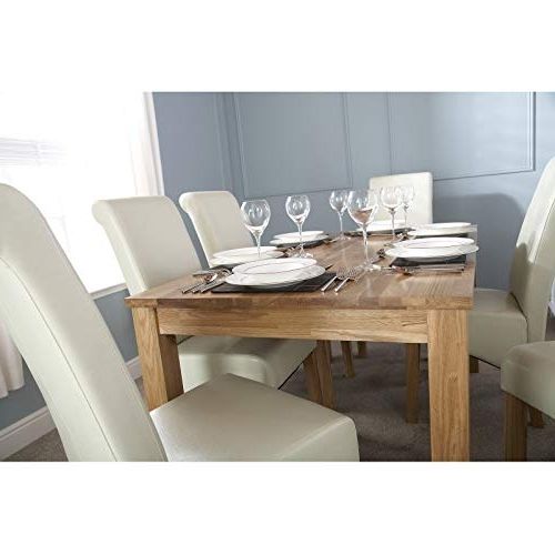 2018 Solid Oak Dining Table: Amazon.co.uk In Solid Oak Dining Tables (Photo 16 of 20)