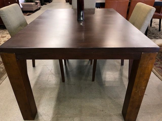 5" Pc Eco Chic Dining Set & Roslyn Light Brown Fabric Chairs Intended For 2018 Dining Tables And Fabric Chairs (View 20 of 20)