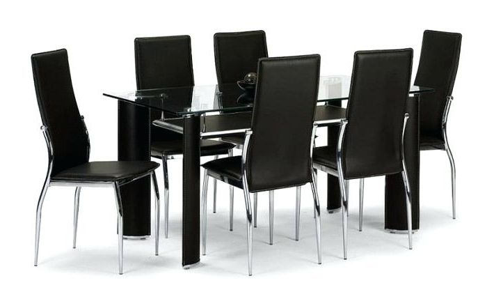 6 Seater Dining Table And Chairs 6 Dining Set 6 Seater Glass Dining With Latest Glass 6 Seater Dining Tables (View 10 of 20)