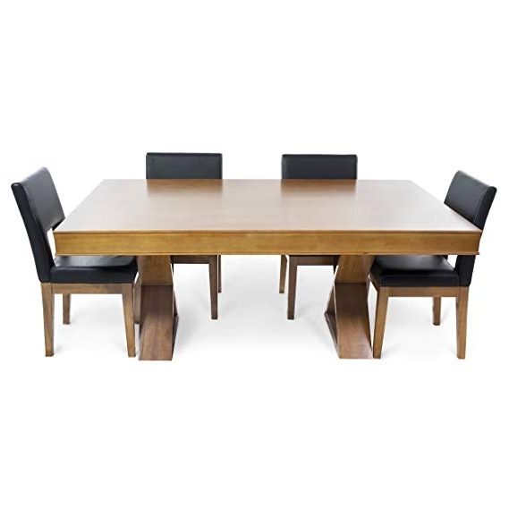 Amazon : Bbo Poker Helmsley Poker Table For 8 Players With Black With Regard To Well Known Helms 6 Piece Rectangle Dining Sets (Photo 16 of 20)