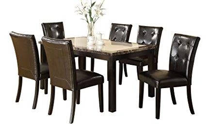 Amazon – Bradford Black Dining Table – Tables Inside Popular Bradford Dining Tables (View 7 of 20)