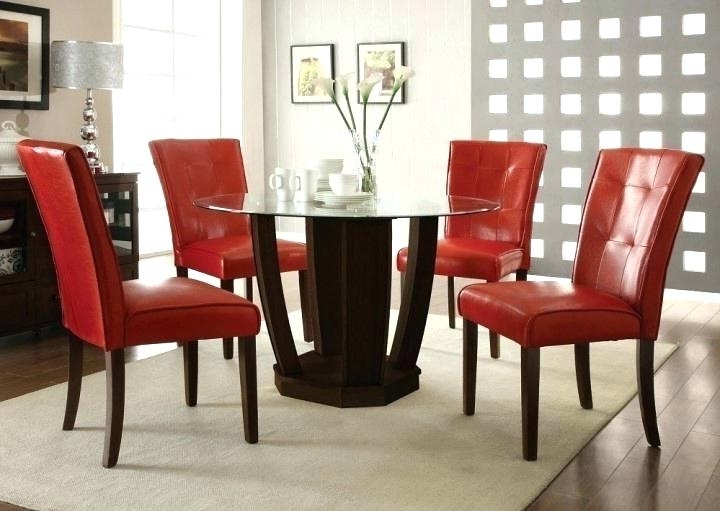 Astounding Red Dining Room Table Oak Runner And Chairs Modern Lovely Within Famous Red Dining Table Sets (View 17 of 20)